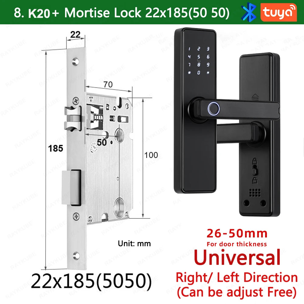 K20 Biometric Fingerprint Smart Door Lock