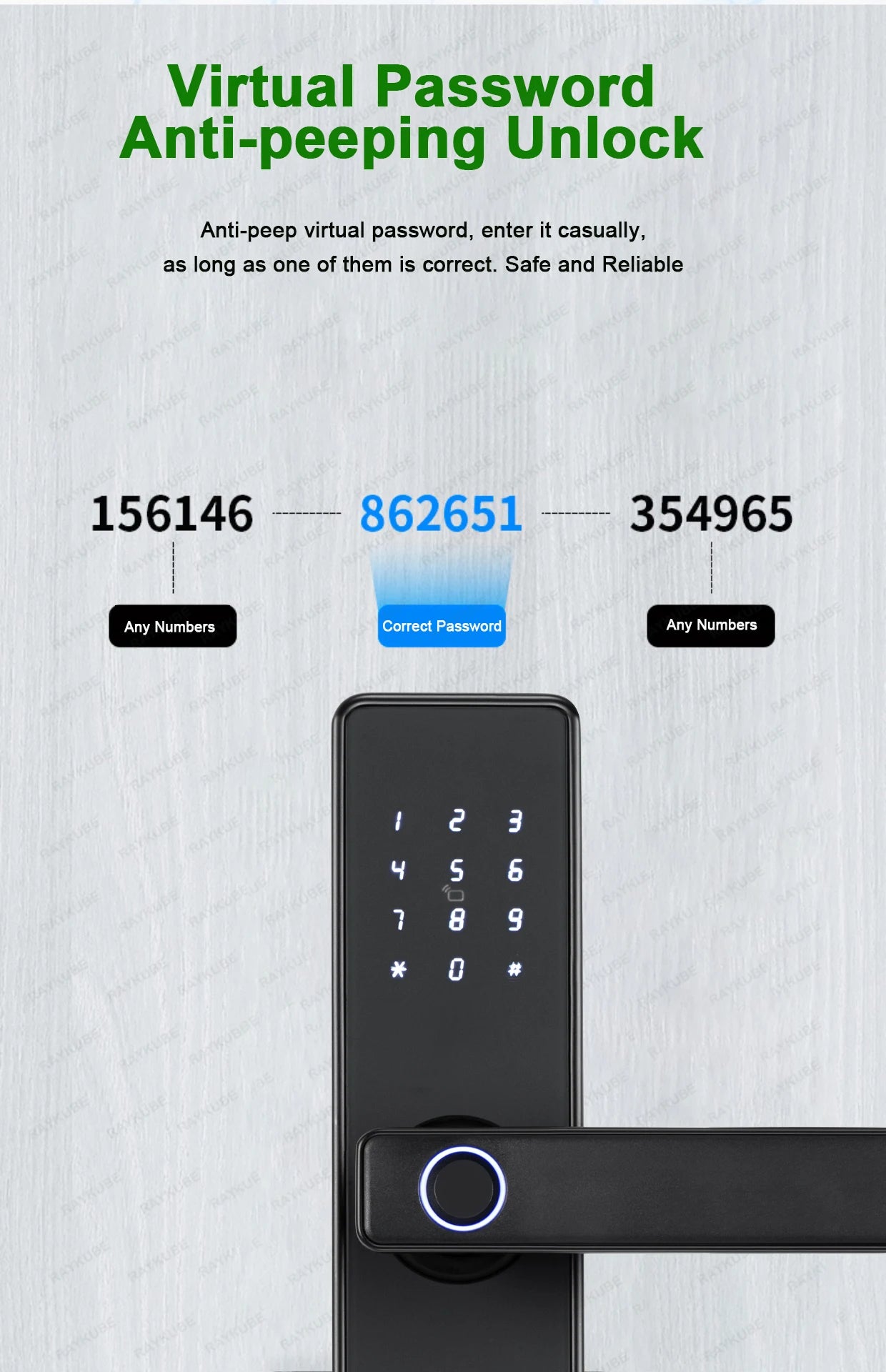 K20 Biometric Fingerprint Smart Door Lock