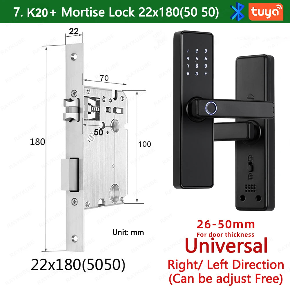 K20 Biometric Fingerprint Smart Door Lock