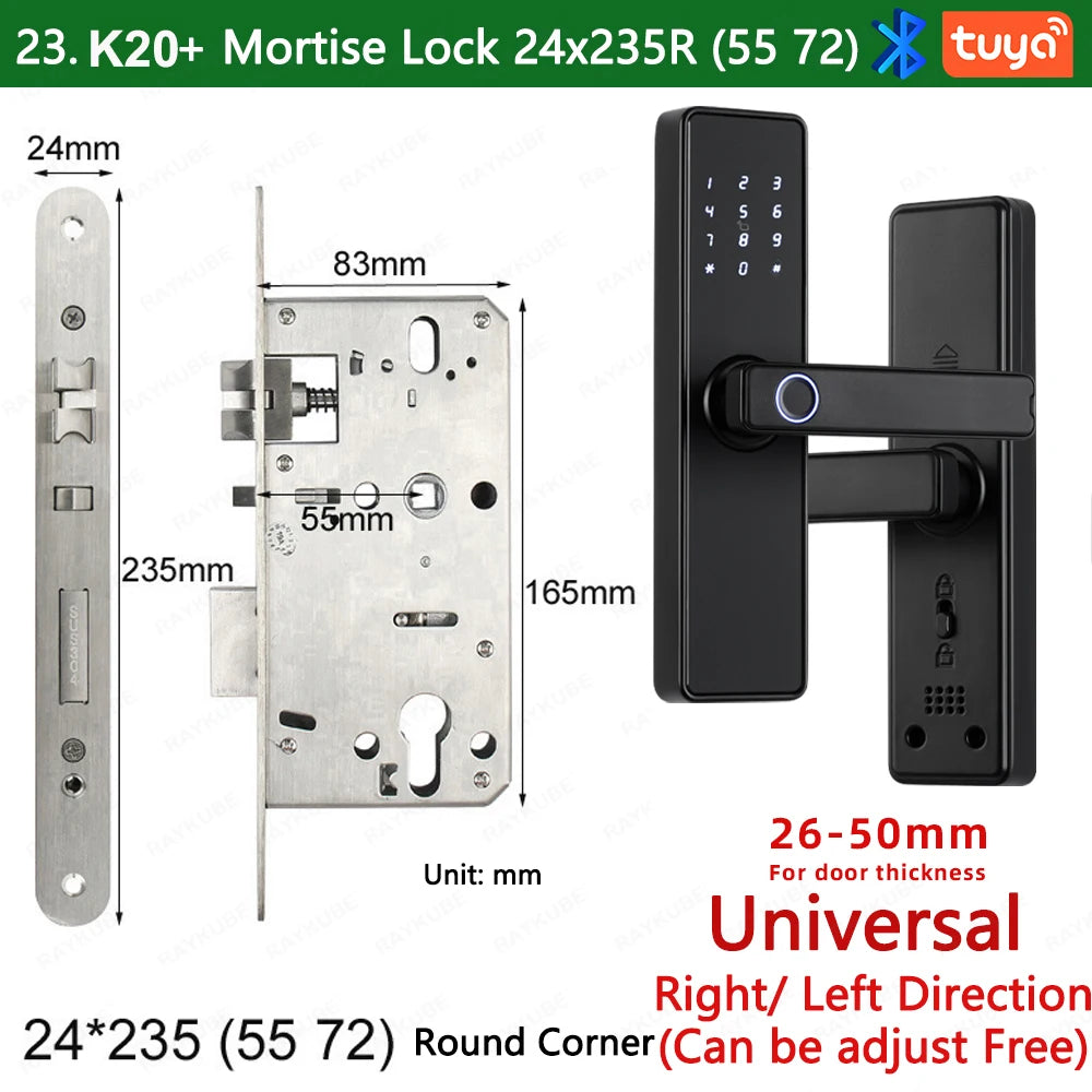 K20 Biometric Fingerprint Smart Door Lock