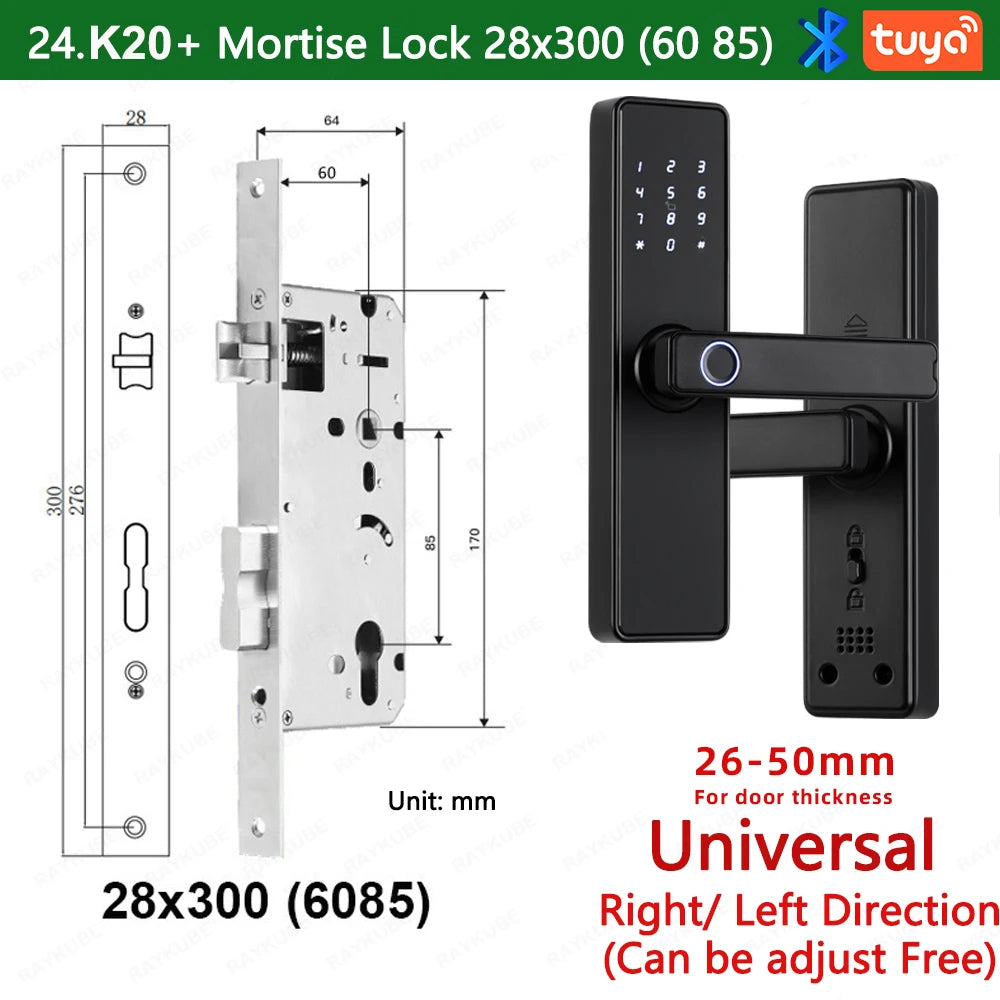K20 Biometric Fingerprint Smart Door Lock