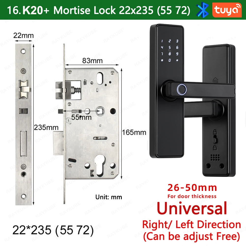 K20 Biometric Fingerprint Smart Door Lock