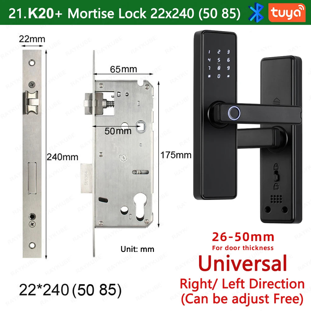 K20 Biometric Fingerprint Smart Door Lock