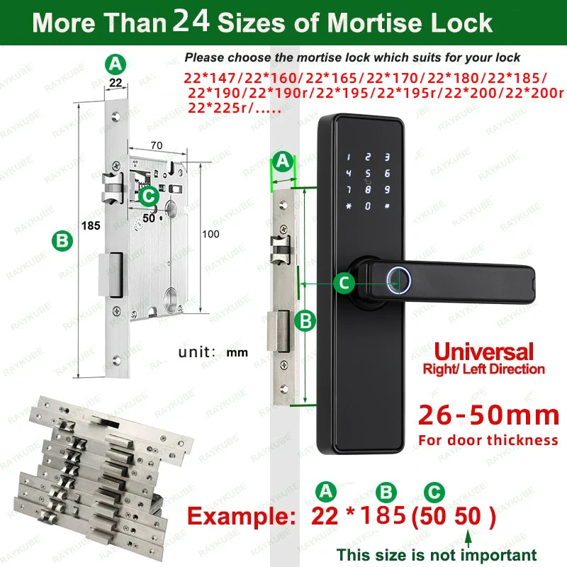 K20 Biometric Fingerprint Smart Door Lock