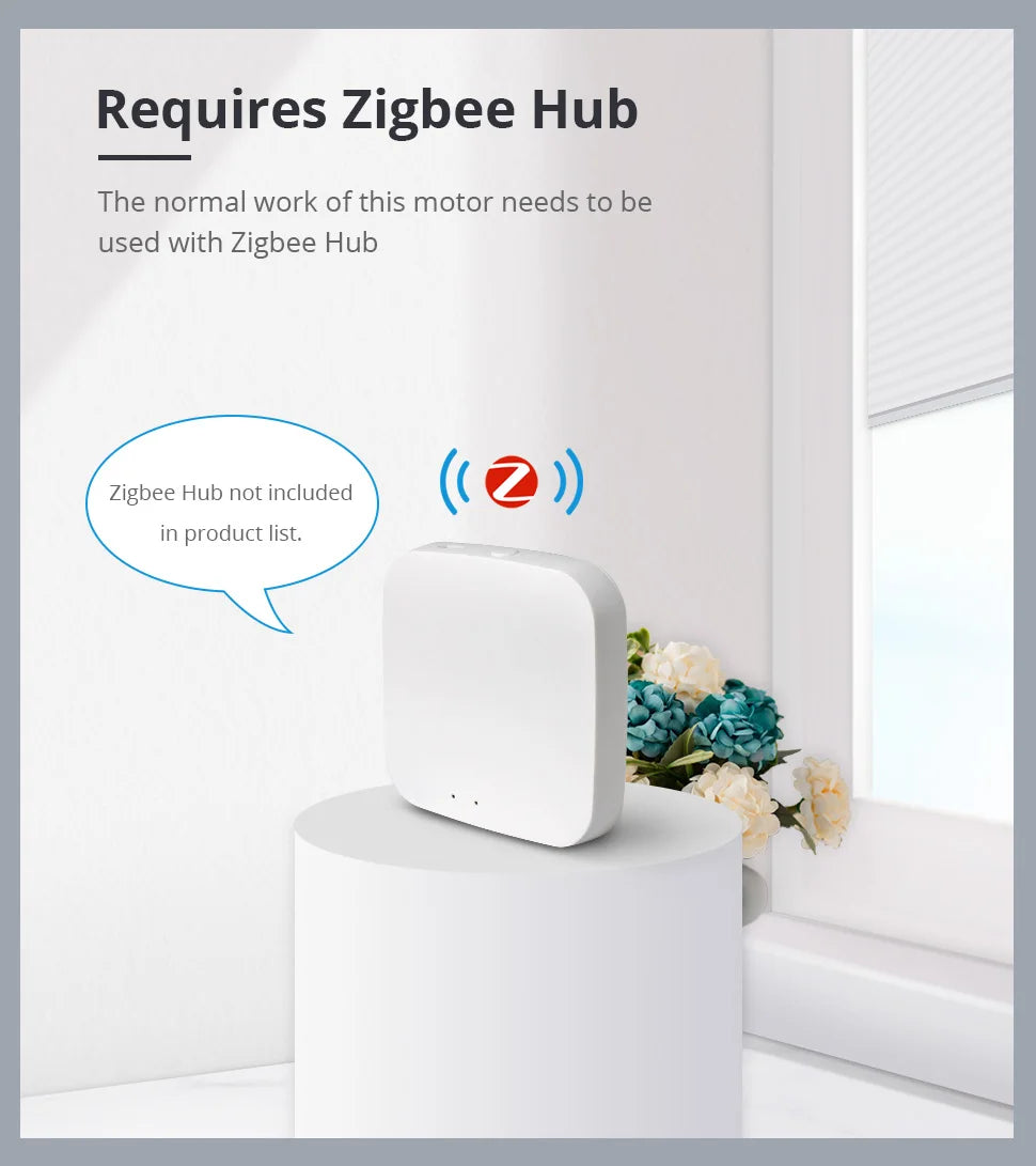 Zigbee Smart Roller Shade Motor