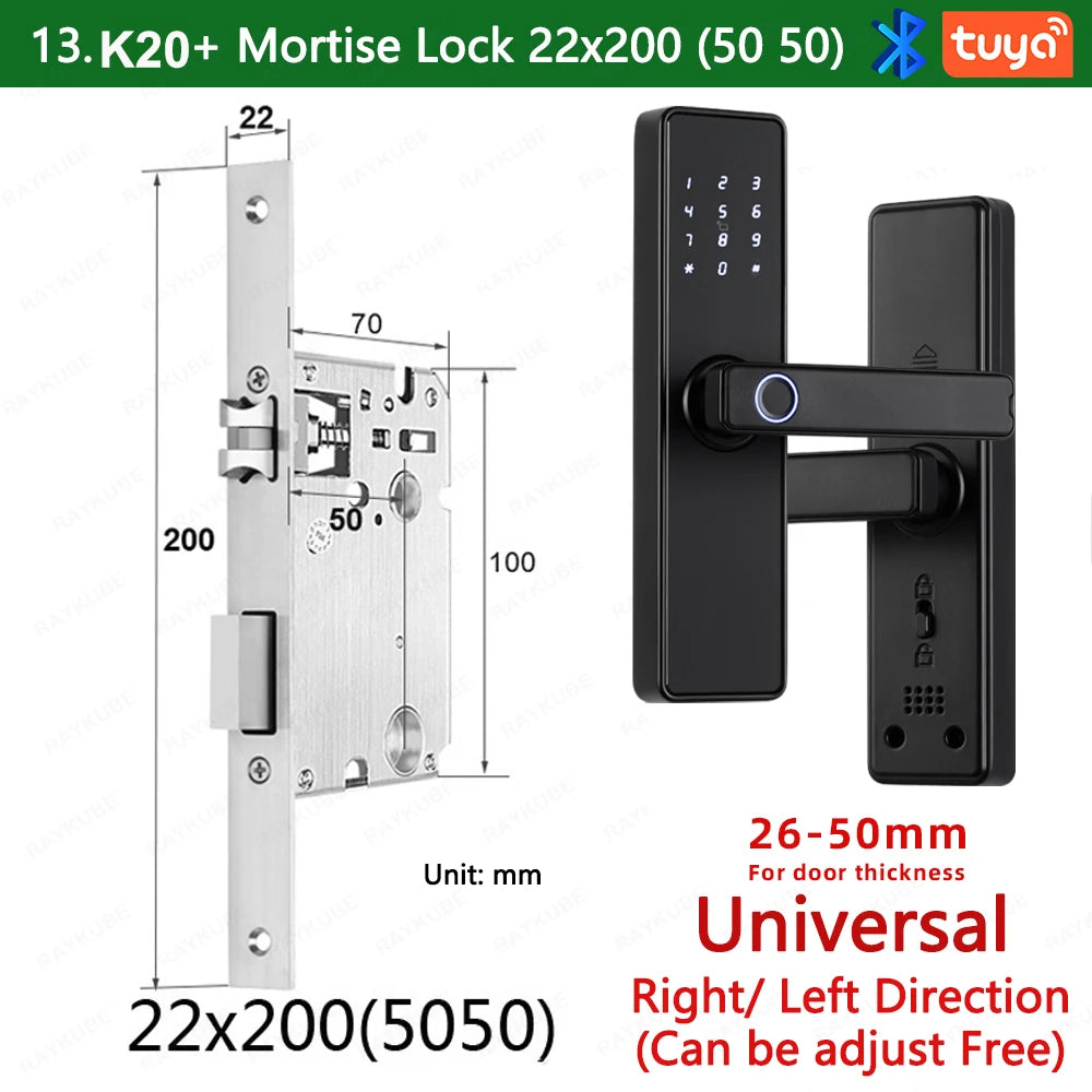 K20 Biometric Fingerprint Smart Door Lock