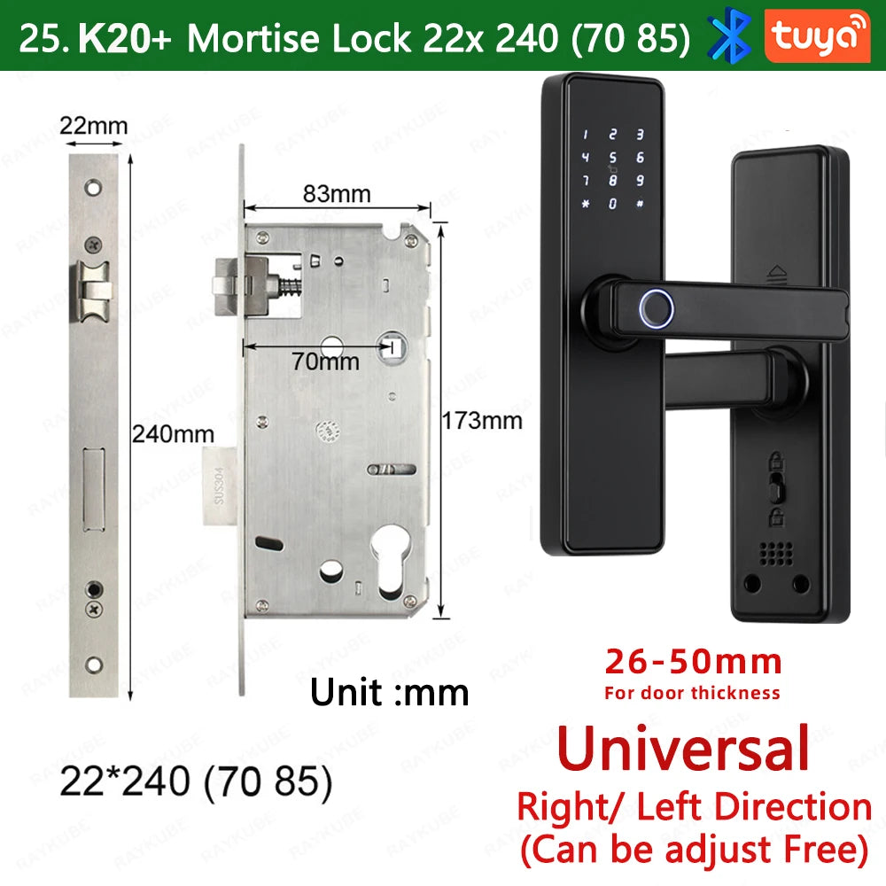 K20 Biometric Fingerprint Smart Door Lock