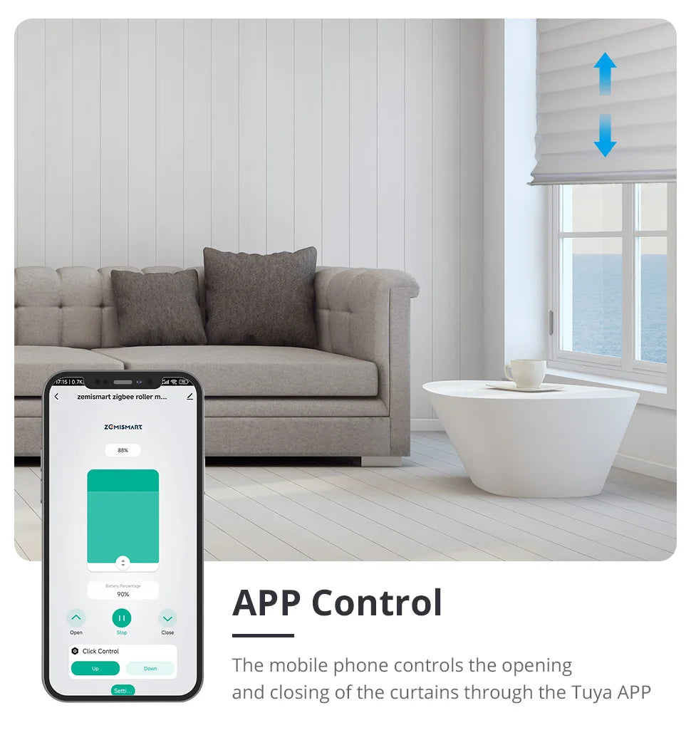 Zigbee Smart Roller Shade Motor