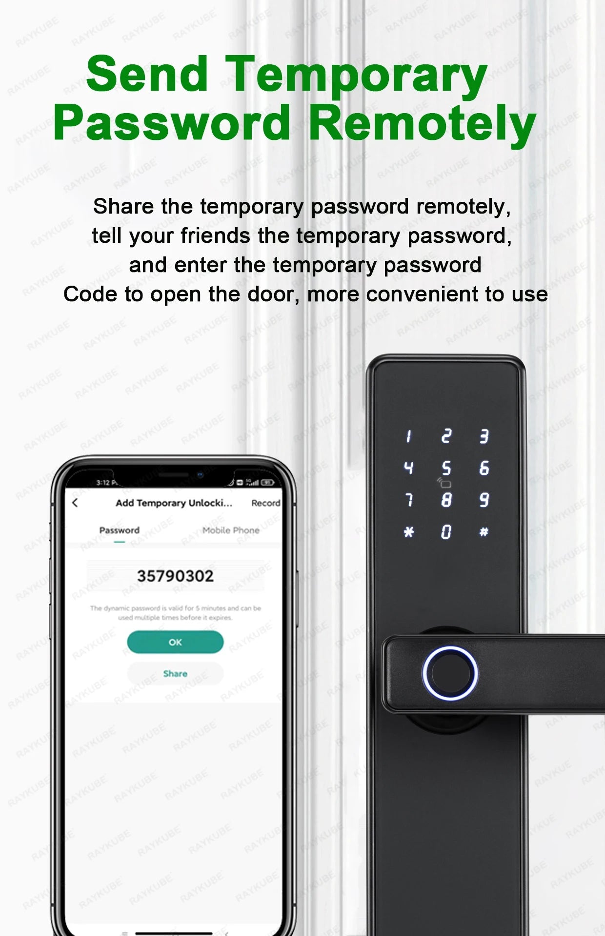 K20 Biometric Fingerprint Smart Door Lock