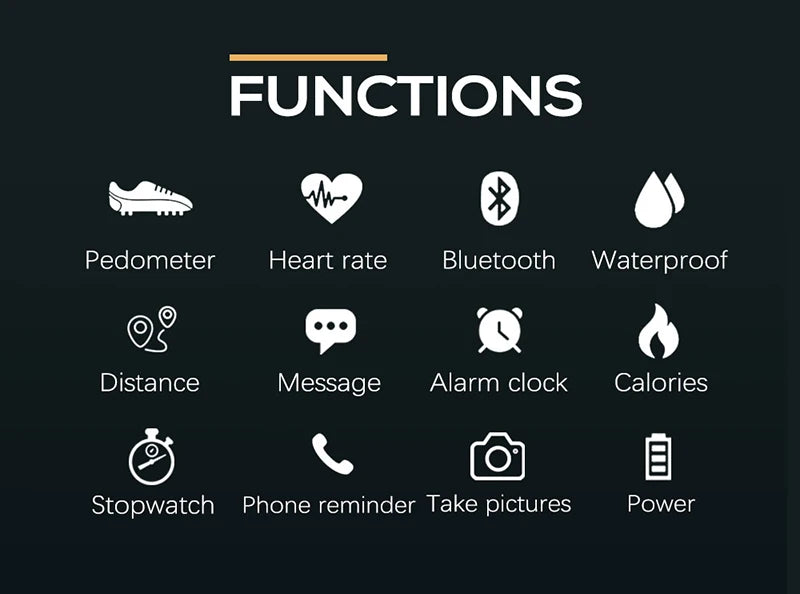 Men & Women Waterproof Smartwatch