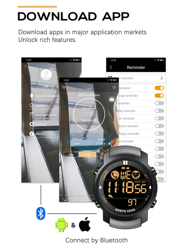 Men & Women Waterproof Smartwatch