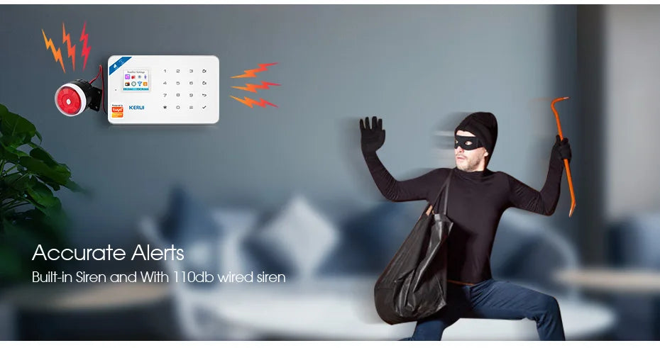 W181 Tuya Smart WiFi GSM Home Alarm