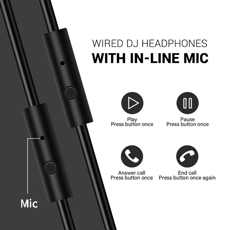 OneOdio Studio Pro 50 Wired DJ Headphones with Mic