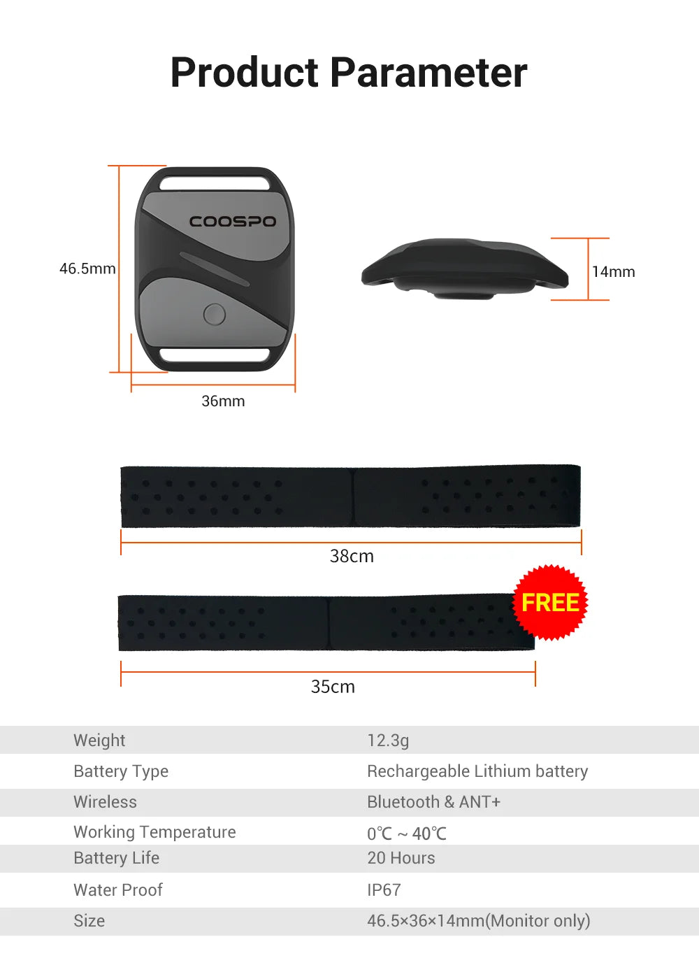 HW807 HRV Heart Rate Armband