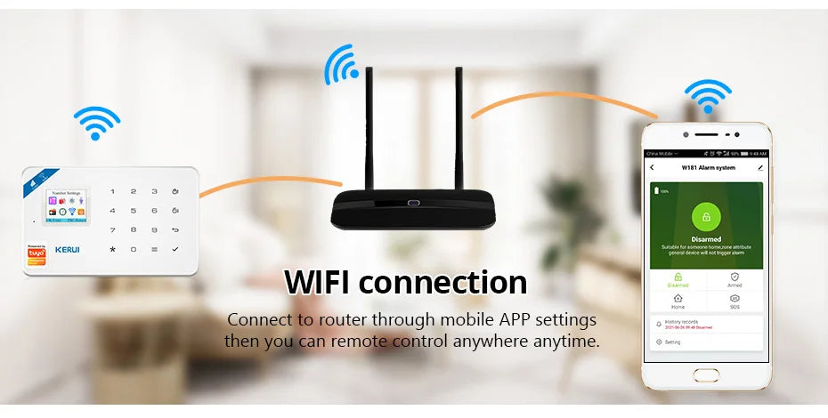 W181 Tuya Smart WiFi GSM Home Alarm