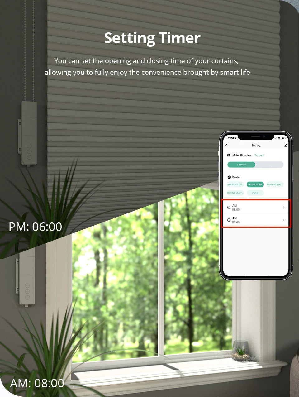 Zigbee Smart Roller Shade Motor