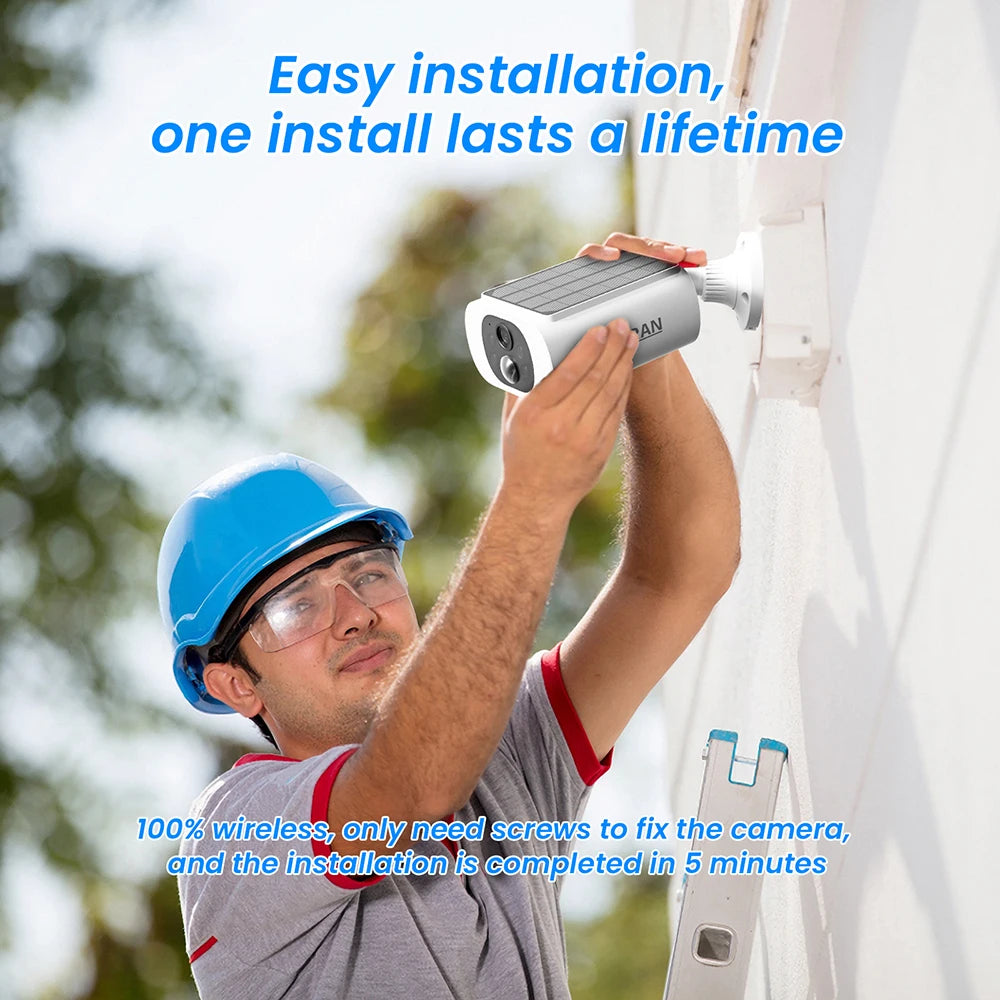 Solar WiFi Outdoor Security Camera Set