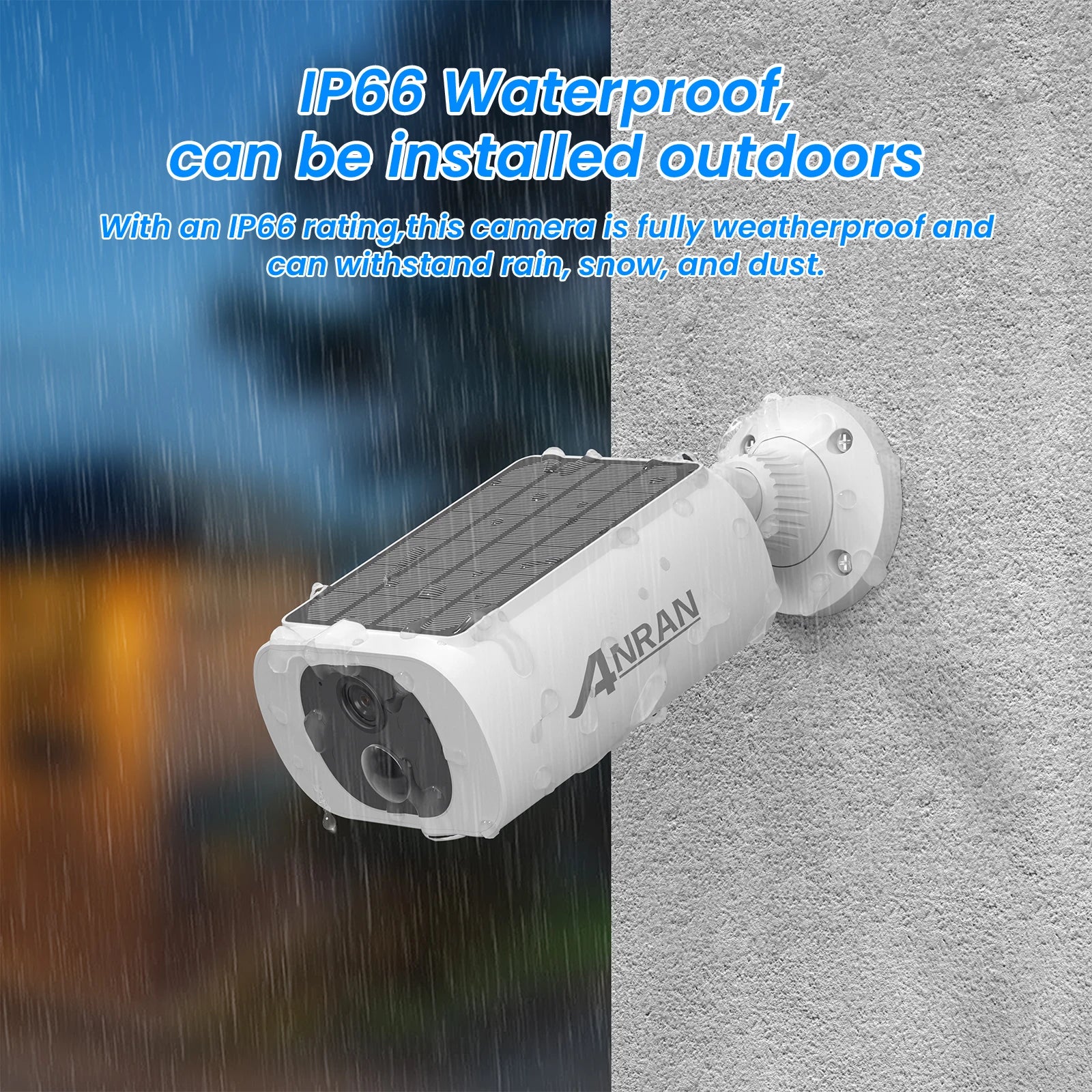 Solar WiFi Outdoor Security Camera Set