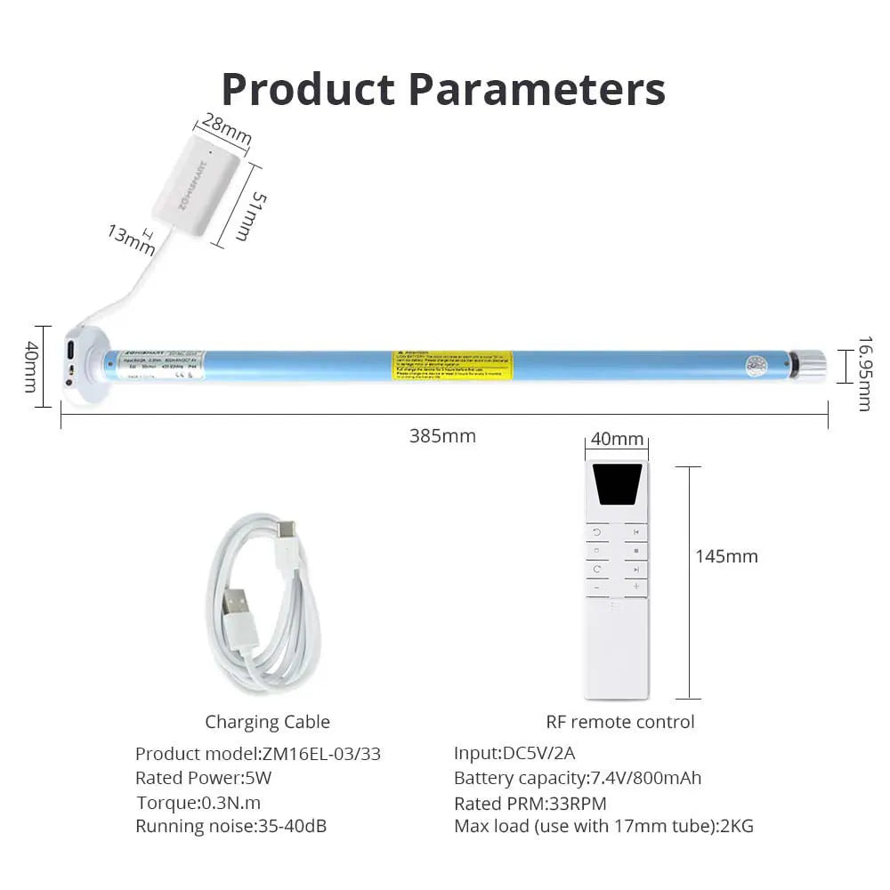Zigbee Smart Roller Shade Motor