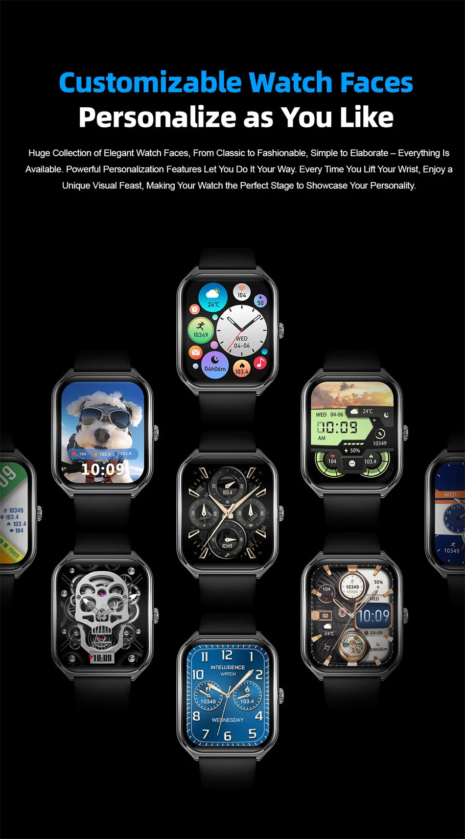 2025 Ultra-Thin 7.5mm Smartwatch with 1.96" AMOLED Display