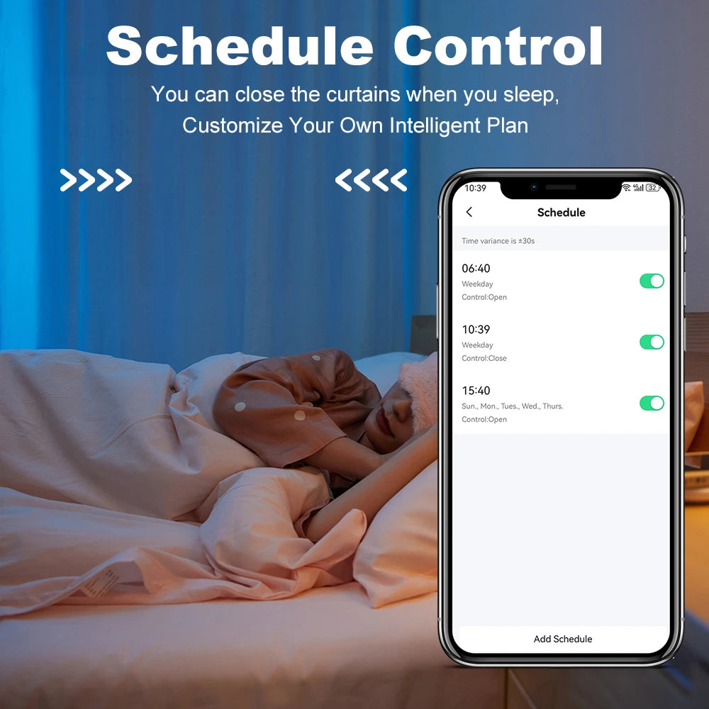Tuya Smart Zigbee/WiFi Curtain Motor