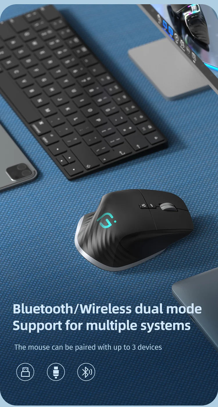 Multi-Device Wireless Bluetooth Mouse