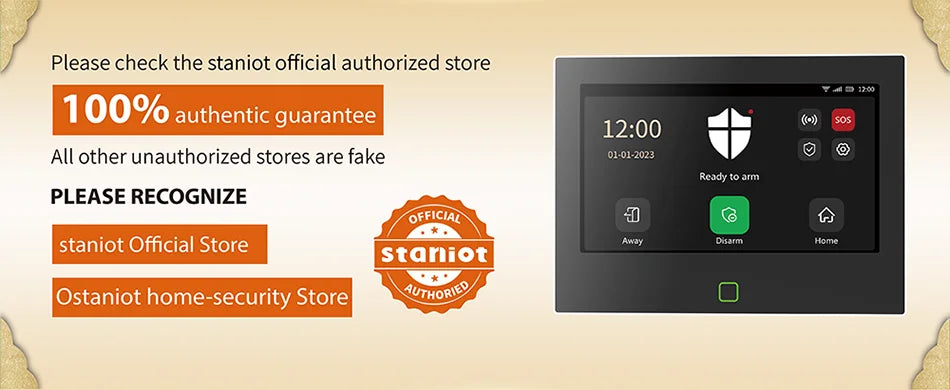 Staniot 7" WiFi 4G Smart Alarm System
