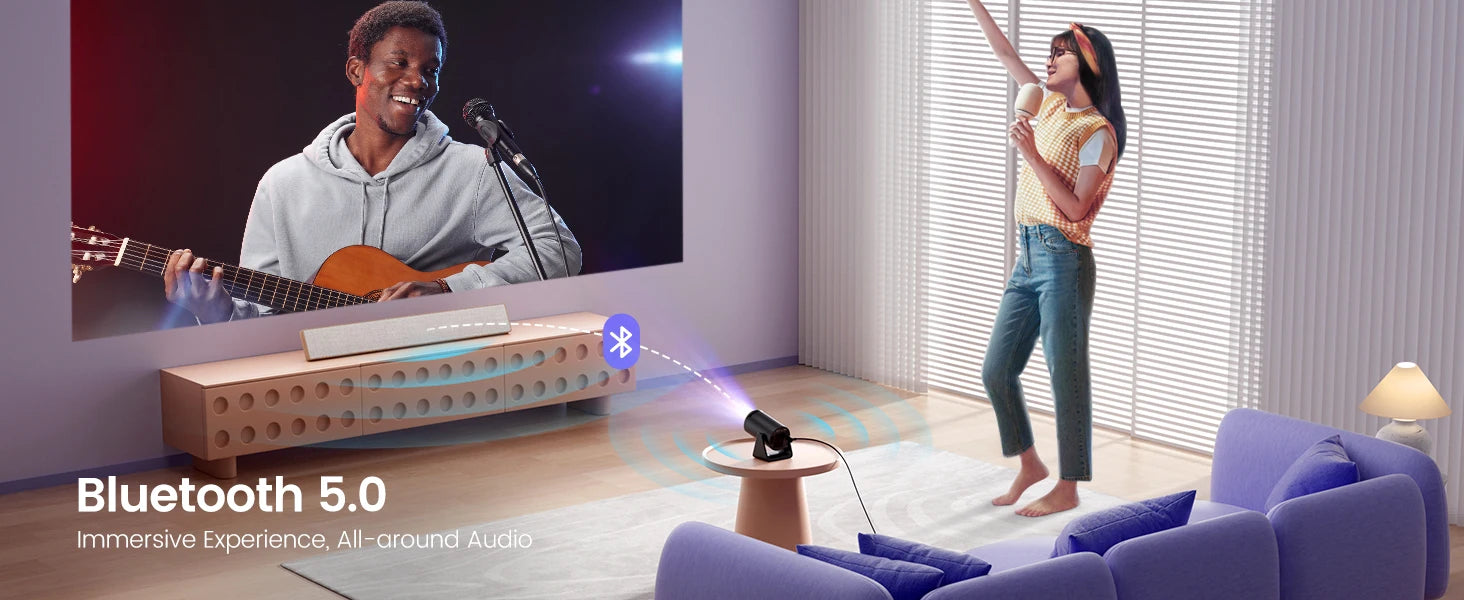 Wimius L1 Mini Portable Projector 1080P Android 11