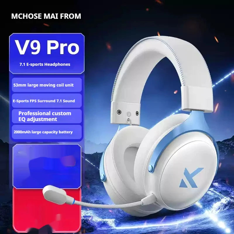 MCHOSE V9 Pro Tri-Mode Gaming Headphones with ANC