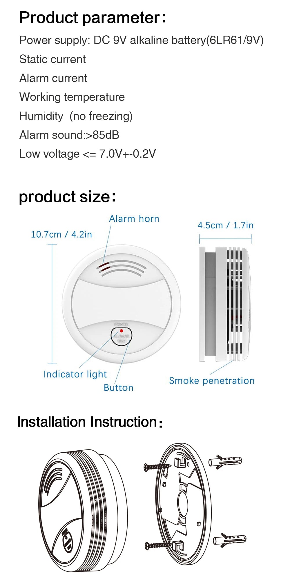 Tuya WiFi Smart Smoke Detector