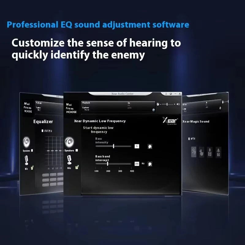 MCHOSE V9 Pro Tri-Mode Gaming Headphones with ANC