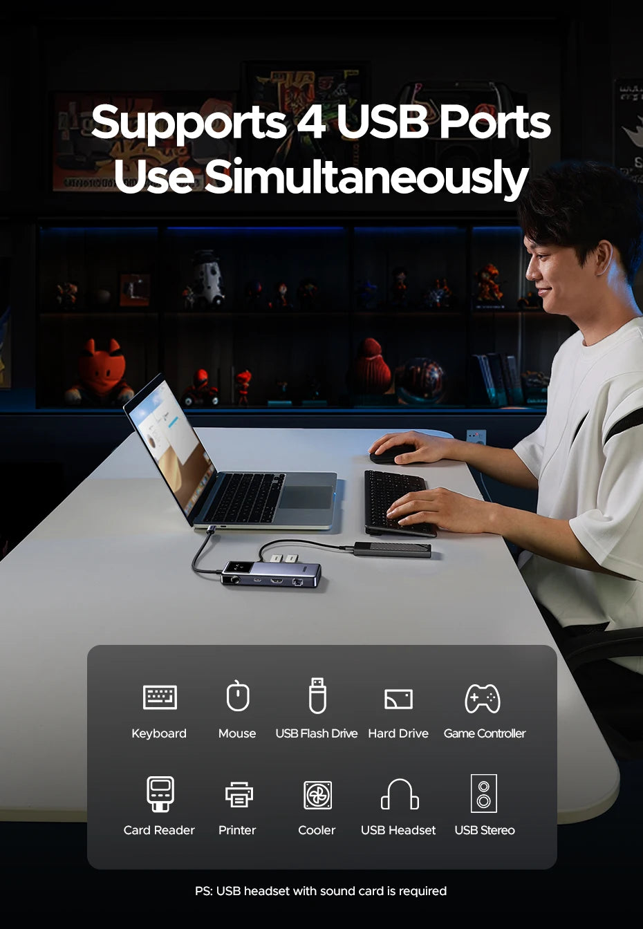 Uno 7-in-1 USB-C Hub Docking Station