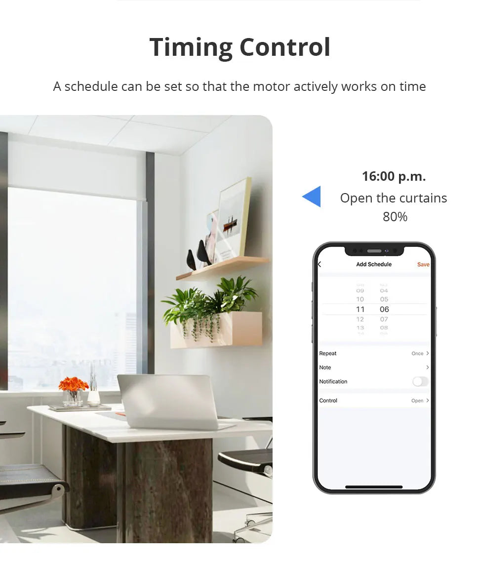 Zigbee Smart Roller Shade Motor