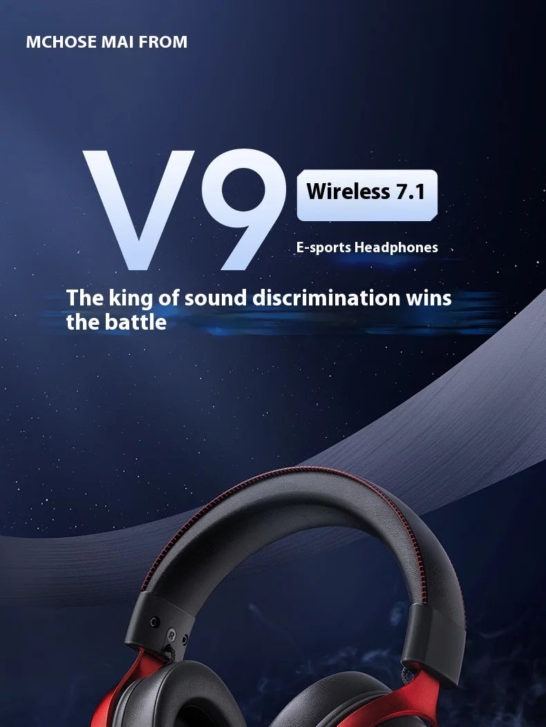 MCHOSE V9 Pro Tri-Mode Gaming Headphones with ANC