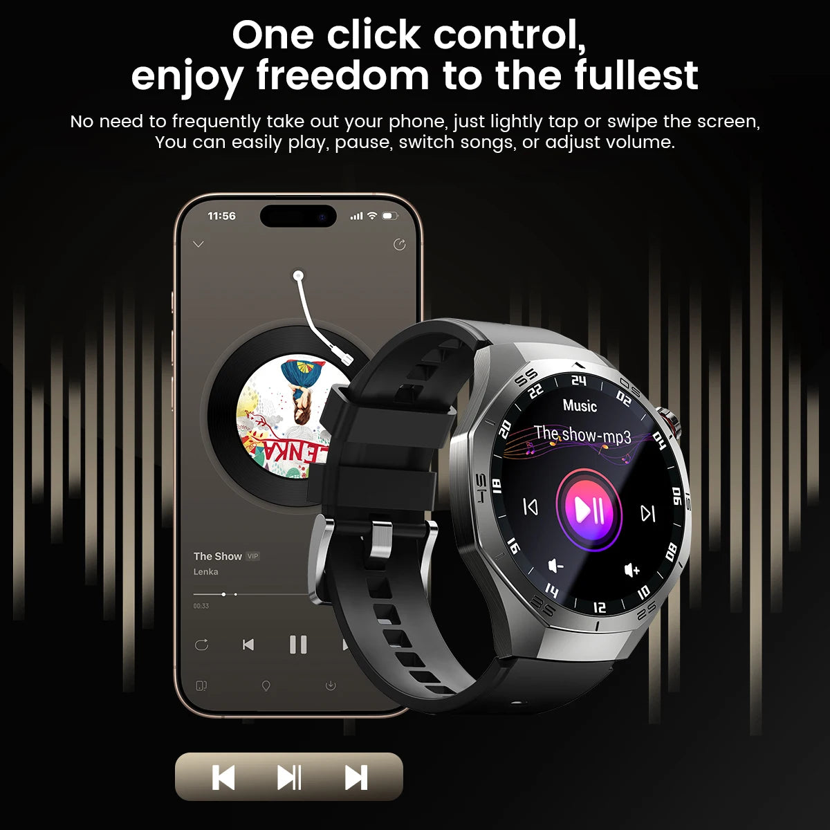 2025 Smartwatch with AMOLED Display, GPS & Bluetooth Calls