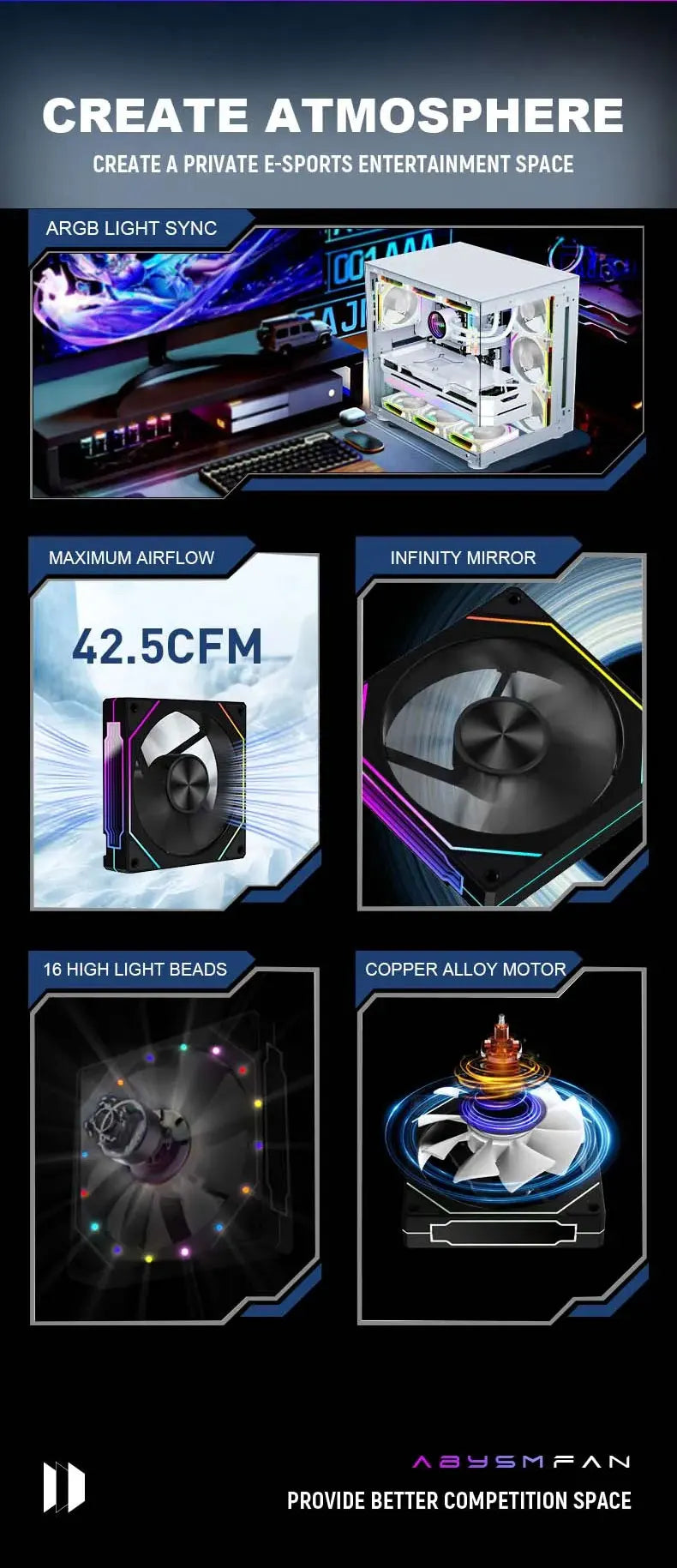 PRISM 5 PRO 120mm ARGB PWM Fan