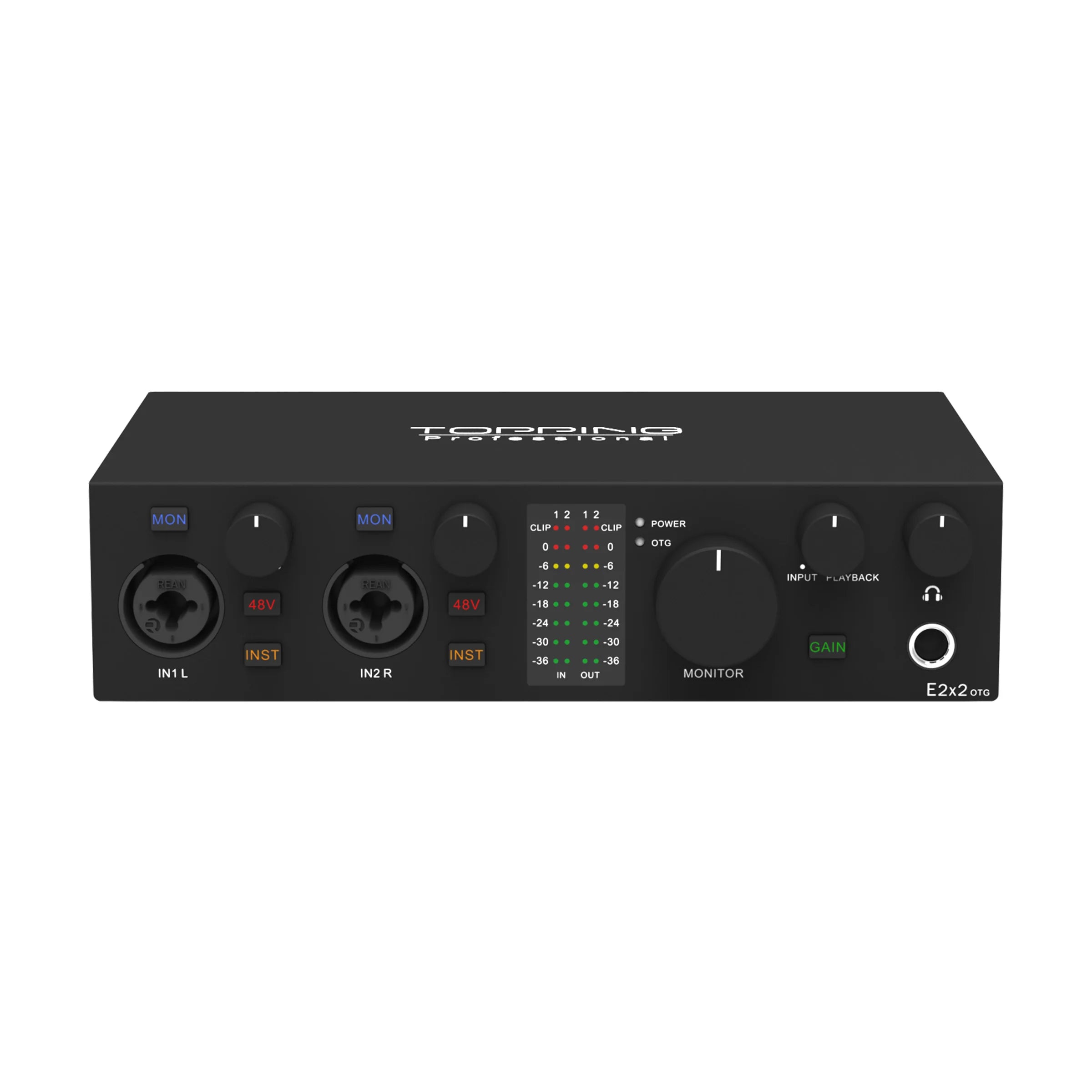 TOPPING E2x2 OTG Professional Audio Interface 2 In 2 Out