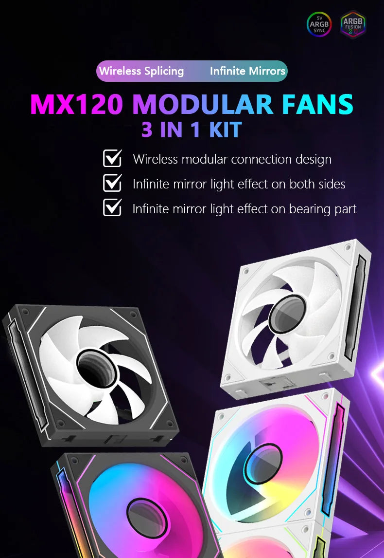MX120 360mm ARGB Modular PC Fan