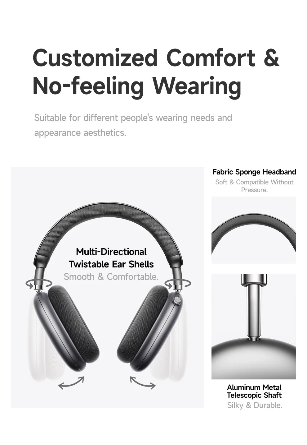 F8 Pro ANC Wireless Headphones