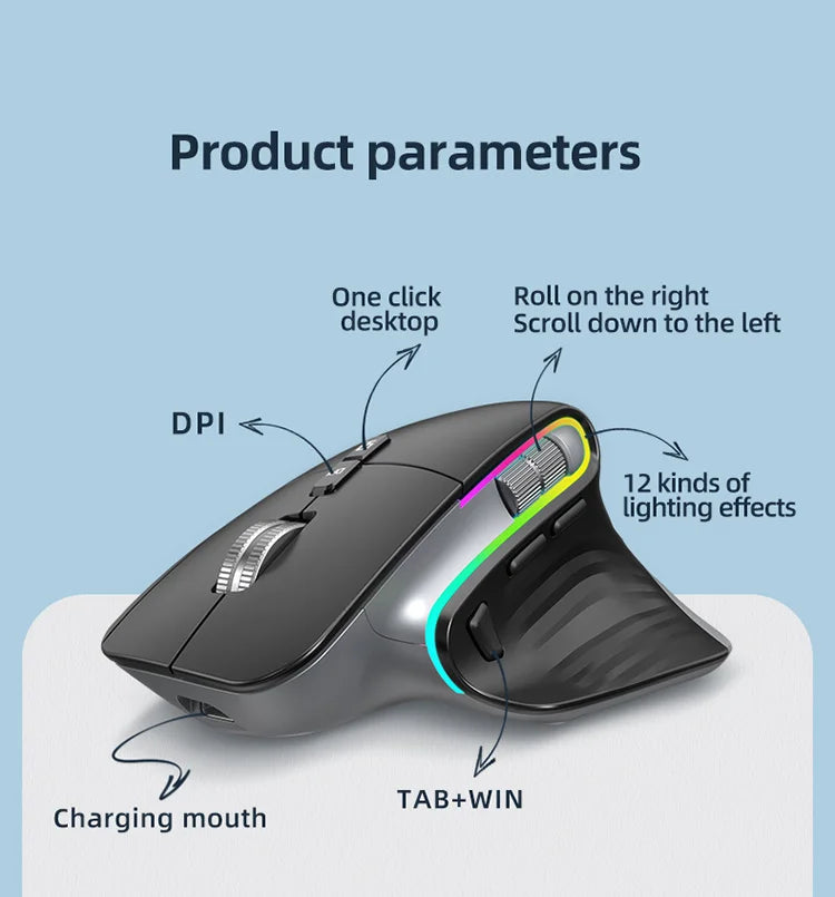 Multi-Device Wireless Bluetooth Mouse