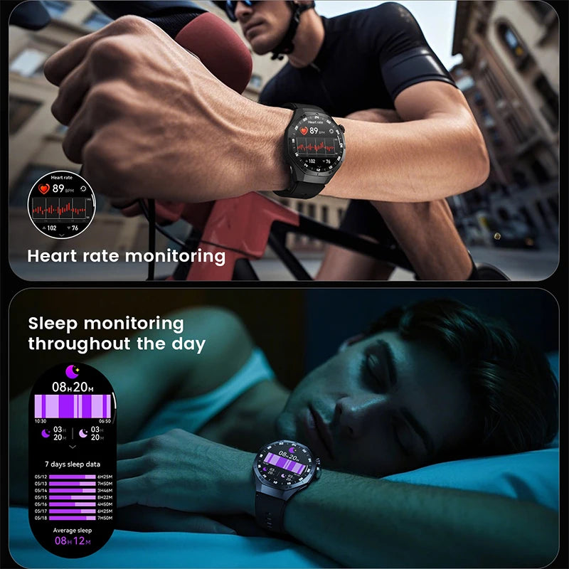 2025 Smartwatch with AMOLED Display, GPS & Bluetooth Calls