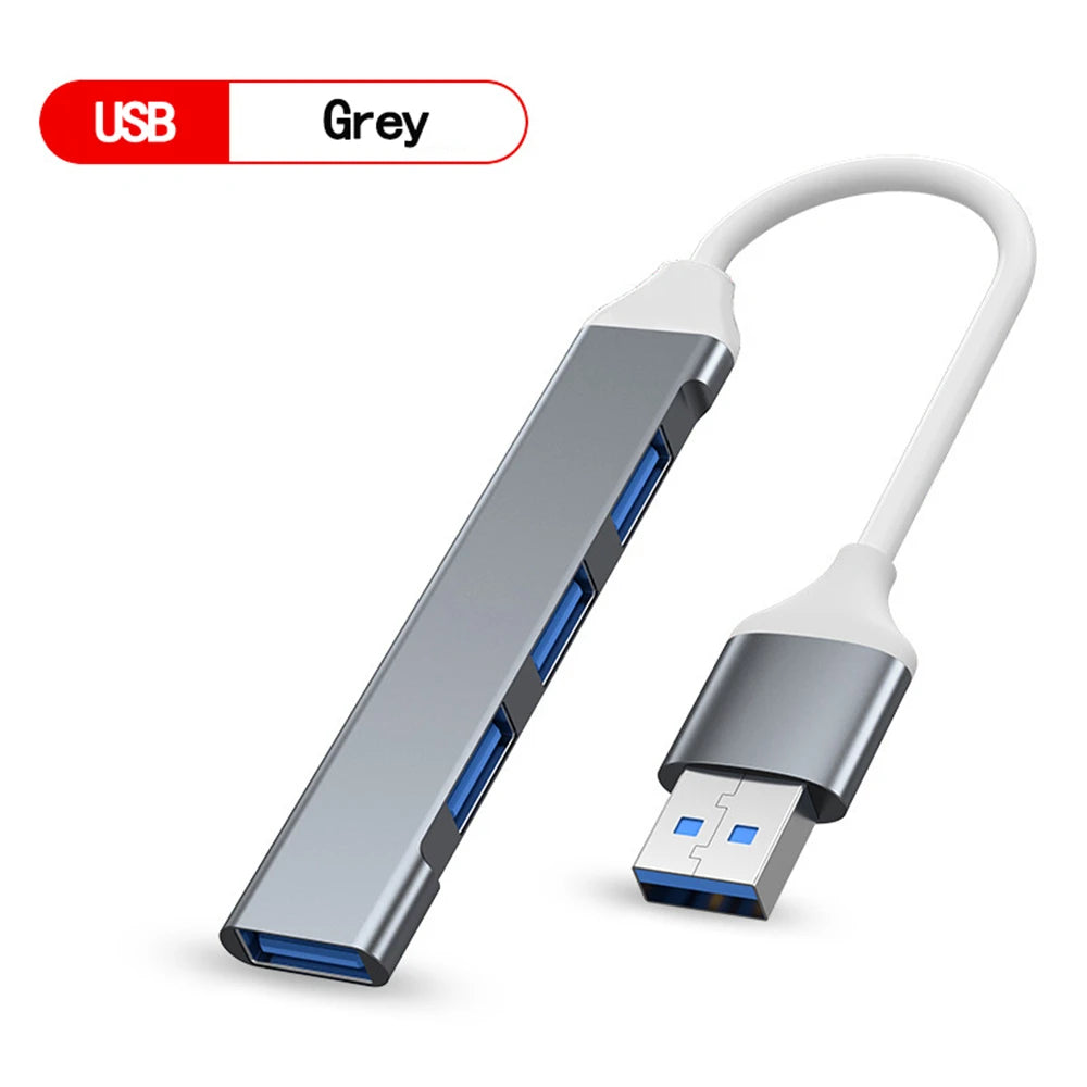 4-Port USB 3.0 Hub Type-C Splitter