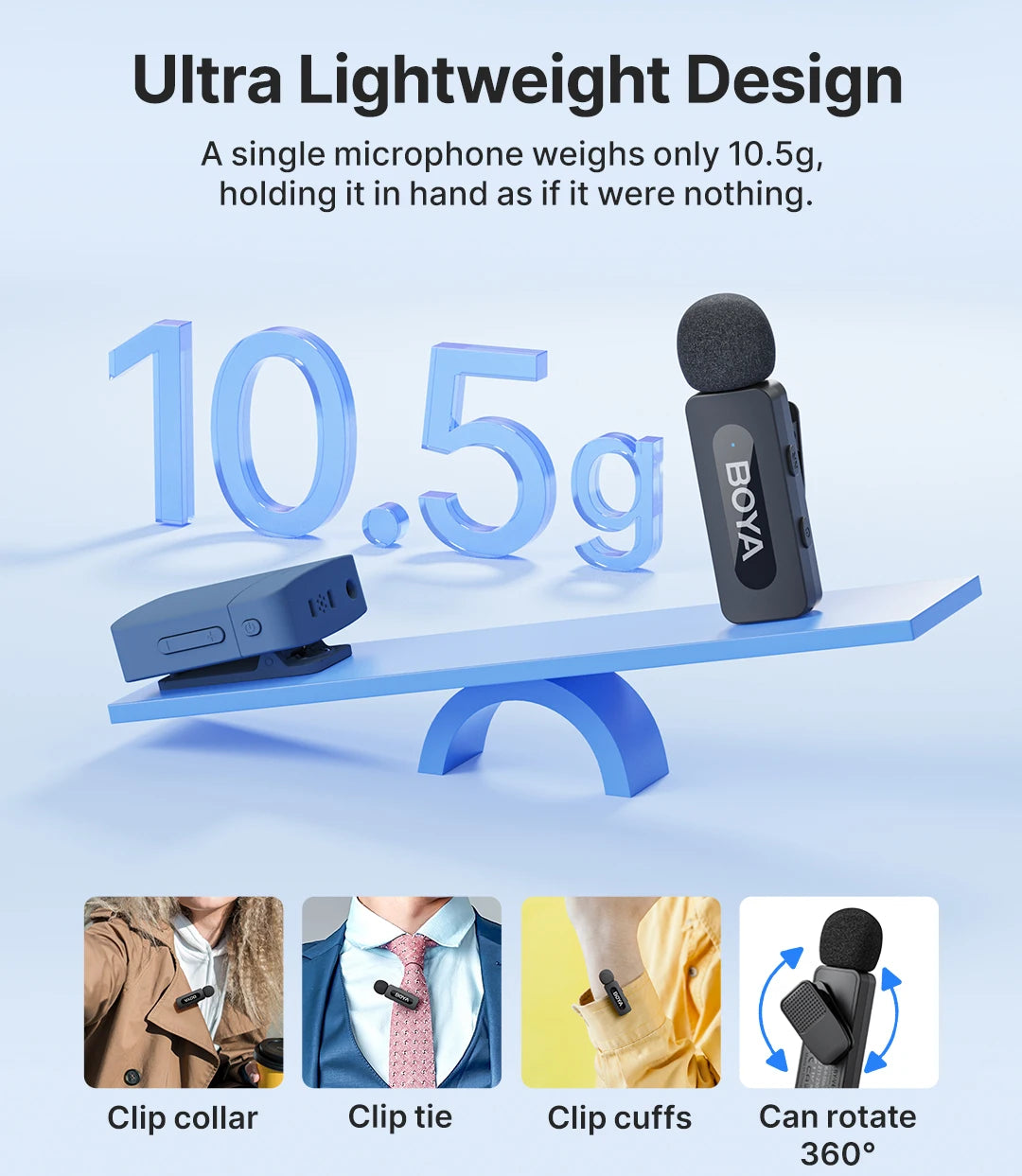 BY-V3 Wireless Lavalier Microphone