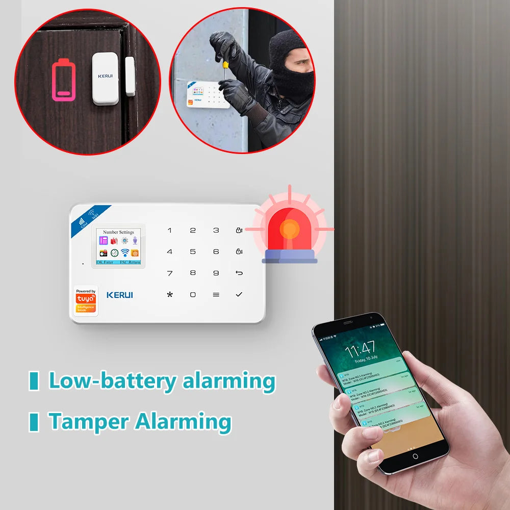 W181 Tuya Smart WiFi GSM Home Alarm