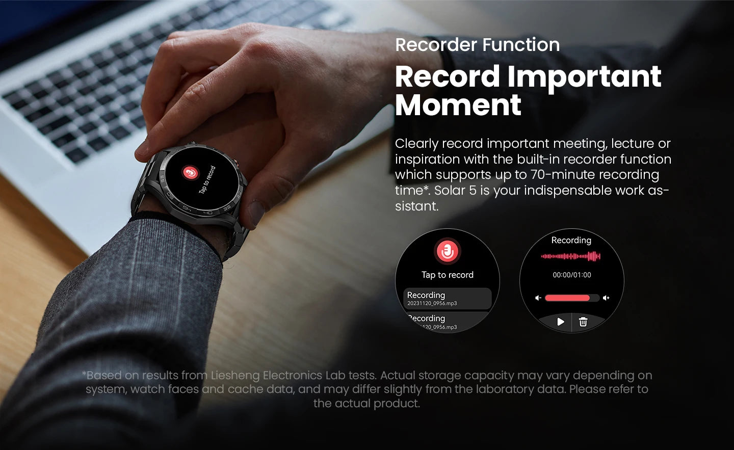 Solar 5 Voice Calling Smartwatch