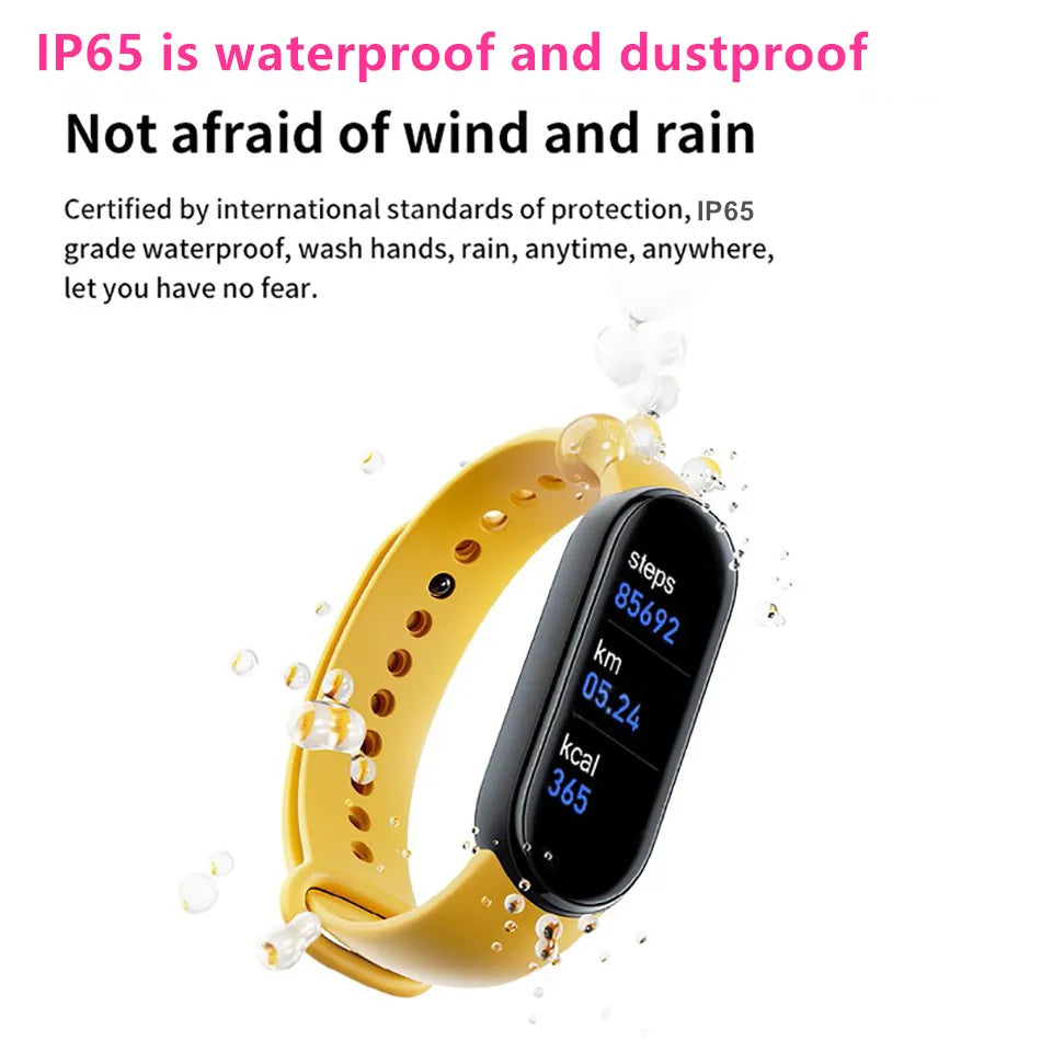 M6 Smart Watch Fitness Tracker with Heart Rate & BP Monitor