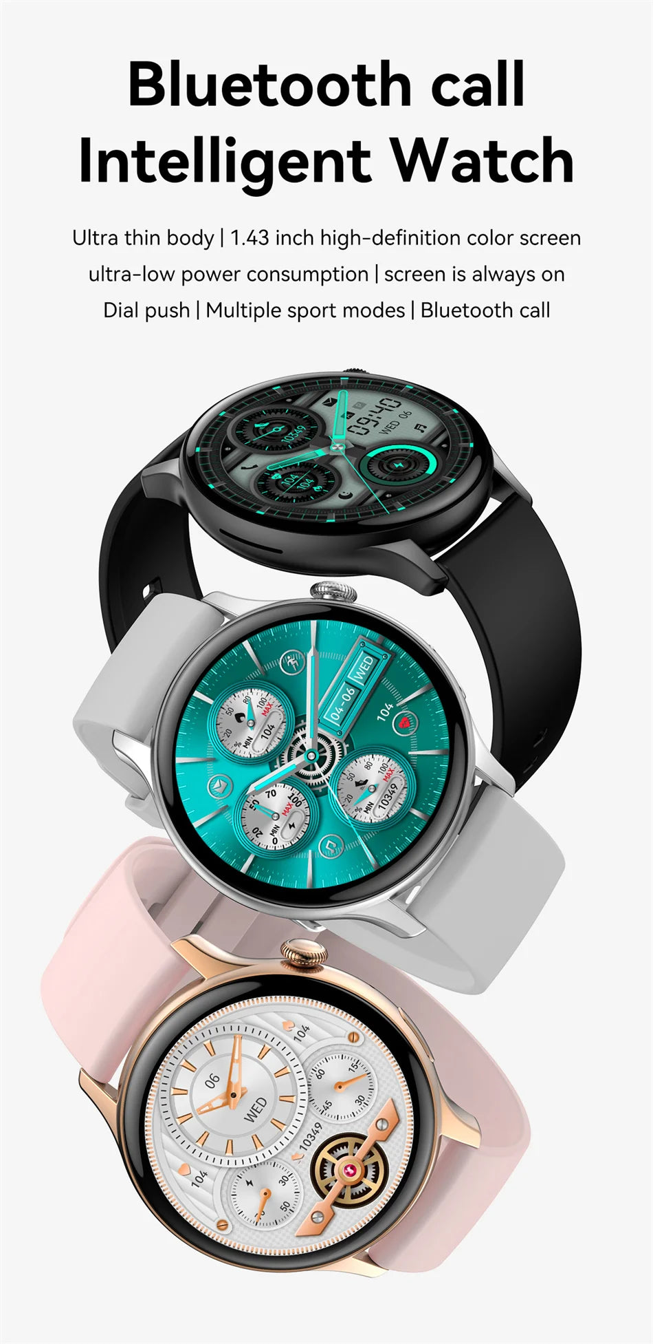 2024 GPS AMOLED Smartwatch for Women