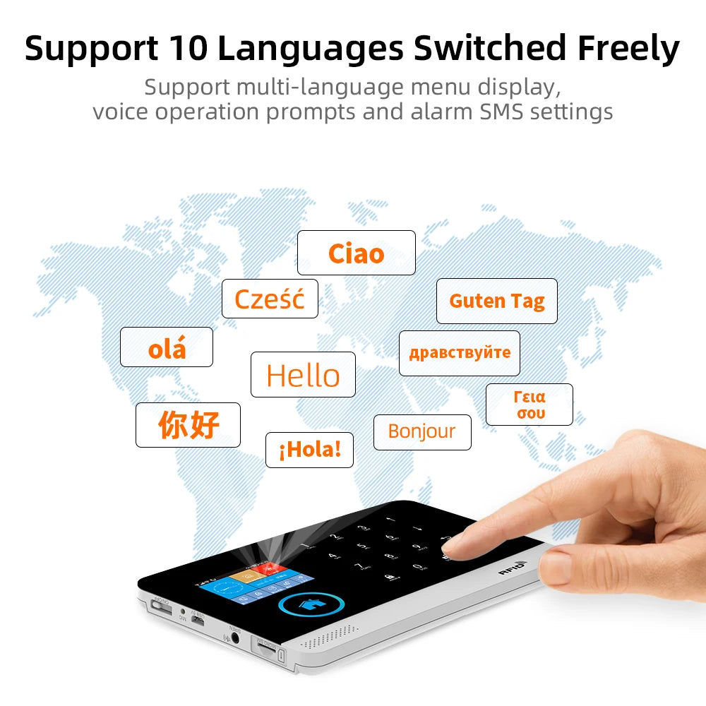 PGST 103 4G WiFi GSM Home Security System with PIR Motion Sensor