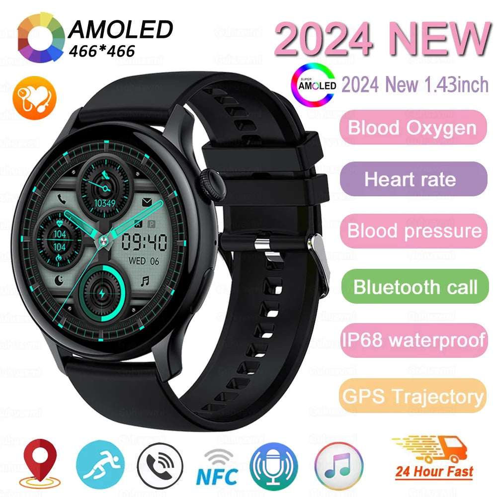 2024 GPS AMOLED Smartwatch for Women