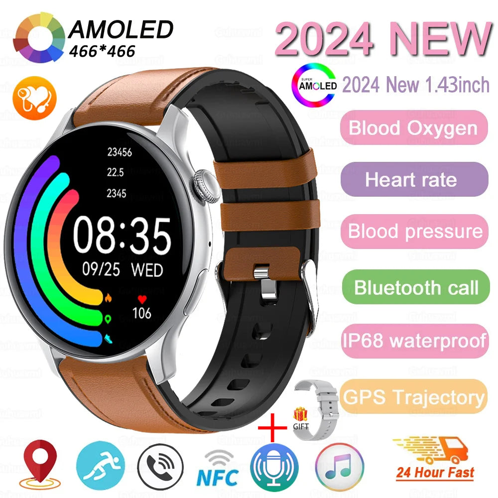 2024 GPS AMOLED Smartwatch for Women
